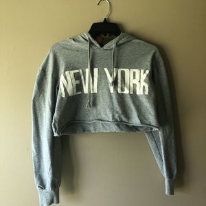 Zaful NY cropped sweatshirt